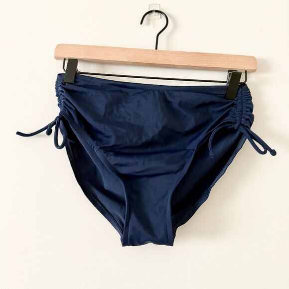 Nautica Tankini Set with Keyhole Navy Floral Top and Solid Navy Bottoms - Size10 - Picture 6 of 8